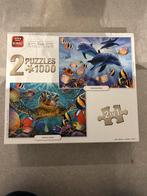 King - Four Dolphins & Turtles in Sea - 2x 1000 stukjes, Ophalen of Verzenden, 500 t/m 1500 stukjes, Nieuw, Legpuzzel