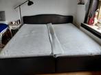 Bed 180/200, Huis en Inrichting, Ophalen, Gebruikt, Bruin, Tweepersoons