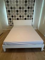 Double lit ikea blanc, Maison & Meubles, Enlèvement, Utilisé, Blanc