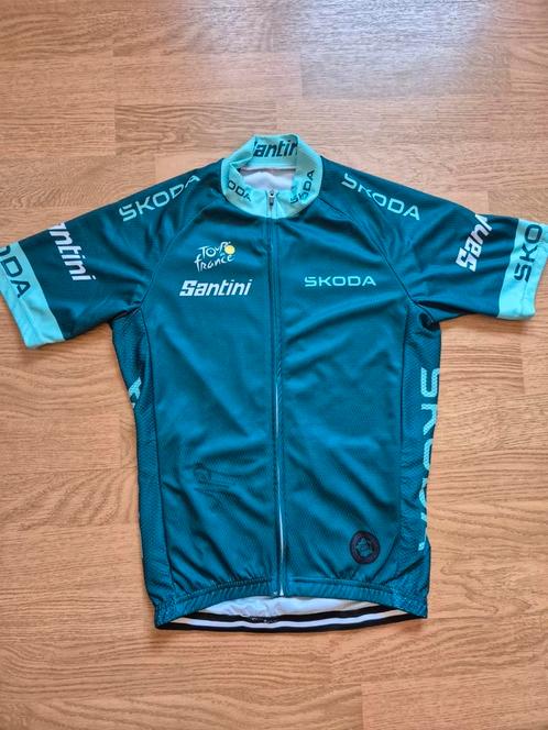 Groene trui getekend door Jasper Philipsen - tvv KOTK, Fietsen en Brommers, Fietsaccessoires | Fietskleding, M, Ophalen of Verzenden