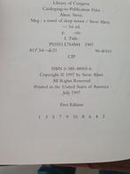 MEG, Steve Alten, first edition hardcover, signed, Steve Alten, Overige typen, Ophalen of Verzenden, Zo goed als nieuw