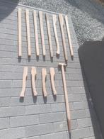 Grote en kleine nieuwe houten stelen, Tuin en Terras, Ophalen of Verzenden
