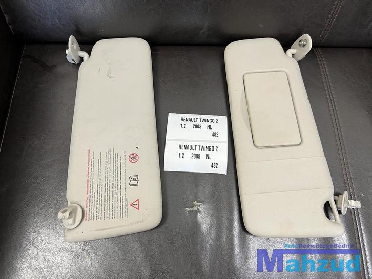 RENAULT TWINGO 2 links rechts zonneklep 2007-2013, Auto-onderdelen, Interieur en Bekleding, Renault, Gebruikt, Ophalen of Verzenden