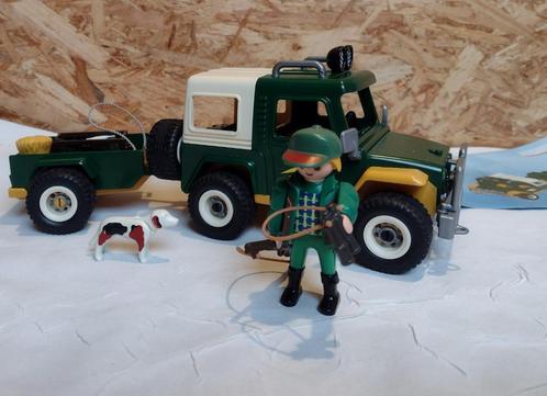 Playmobil Jeep met boswachter - 4206, Kinderen en Baby's, Speelgoed | Playmobil, Zo goed als nieuw, Complete set, Ophalen of Verzenden