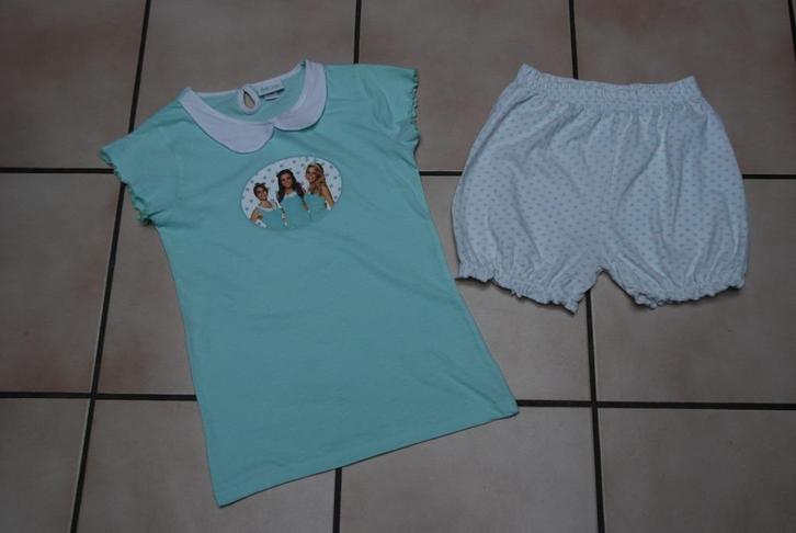 C&A Shorty „K3" pyjama van groen katoen T146/152 of 11/12 TB, Kinderen en Baby's, Kinderkleding | Maat 152, Zo goed als nieuw