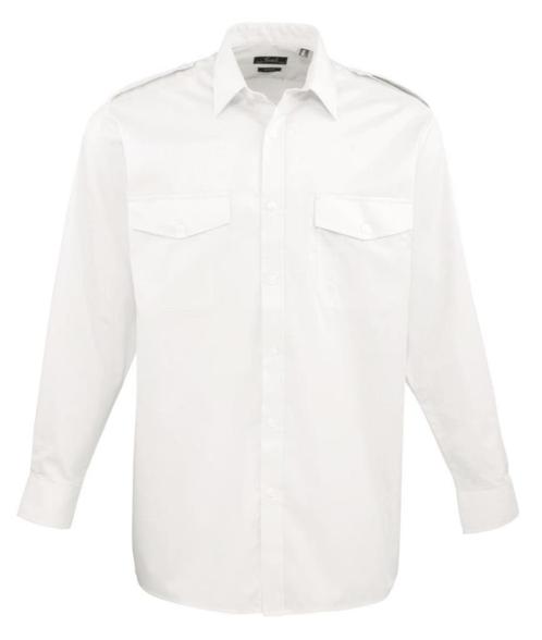 Pilotenhemd met lange mouwen Heren (LOT 6), Kleding | Heren, Overhemden, Zo goed als nieuw, Wit, Ophalen