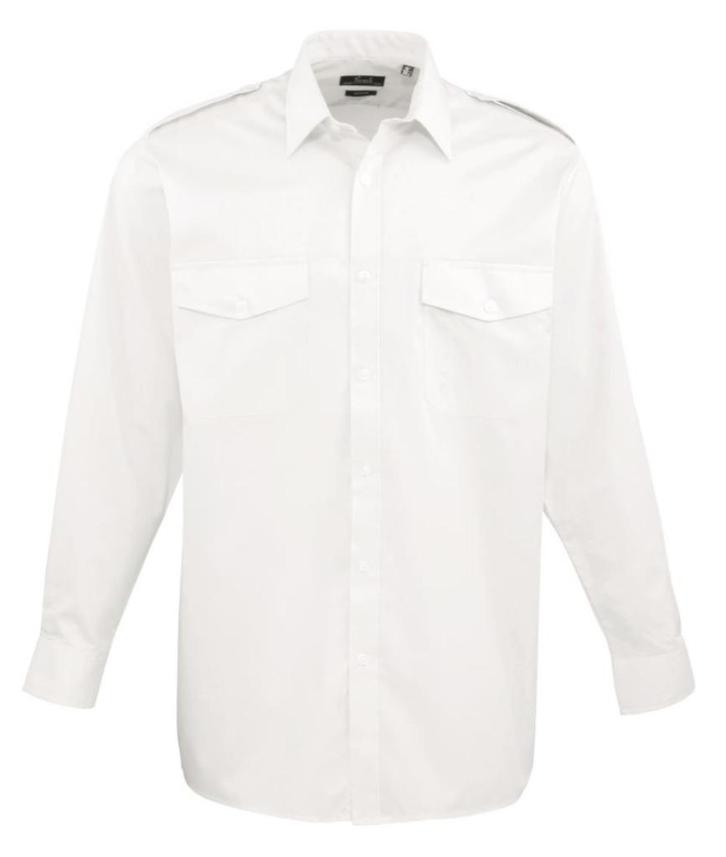 Pilotenhemd met lange mouwen Heren (LOT 6), Kleding | Heren, Overhemden, Zo goed als nieuw, Wit, Ophalen