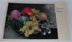Carte postale ancienne Pâques Joyeuses Pâques fleurs décrite, Affranchie, (Jour de) Fête, Enlèvement ou Envoi