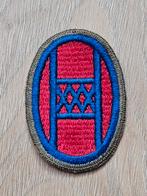 US WW2 30th Infantry division patch whiteback OD border, Ophalen of Verzenden