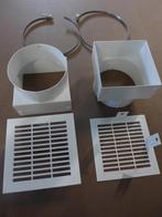Grille de ventilation intégrée, peinte en blanc, Bricolage & Construction, Enlèvement ou Envoi, Neuf