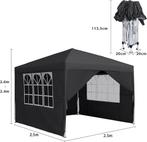 Partytent inklapbaar vouwbaar Paviljoen Pop Up Easy 4 wanden, Tuin en Terras, Ophalen, Opvouwbaar, Partytent, Minder dan 4 meter