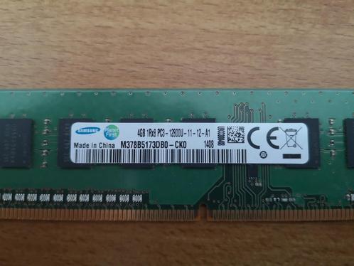 RAM Samsung 4GB PC3 DDR3 12800U 1600MHz, Informatique & Logiciels, Mémoire RAM, Comme neuf, Desktop, 4 GB, DDR3, Enlèvement ou Envoi