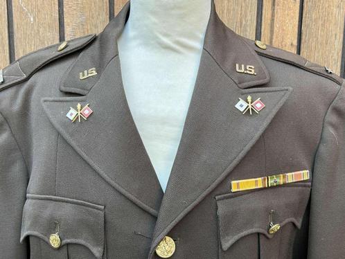 WWII - veste chocolats officier 9 th D.I. U.S impeccable, Verzamelen, Militaria | Tweede Wereldoorlog, Overige soorten, Overige typen