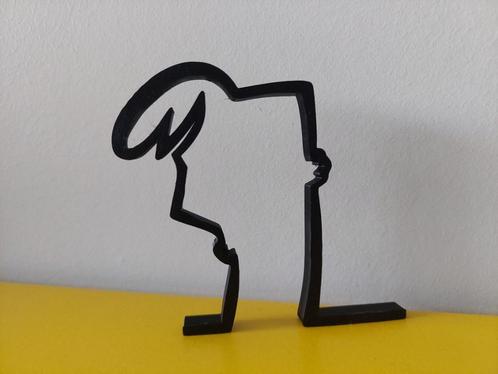 La Linea Cavandoli 3d silhouet decoratie, Antiek en Kunst, Kunst | Beelden en Houtsnijwerken, Ophalen of Verzenden