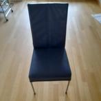 4 eettafel stoelen, Huis en Inrichting, Ophalen, Blauw, Zo goed als nieuw, Metaal