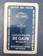 Speelkaart Wilsele – Likeurstokerij  De Gauw, blauw_89, Verzamelen, Ophalen of Verzenden, Gebruikt, Speelkaart(en)