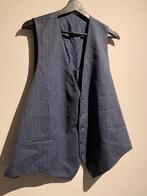 Gilet de costume vintage à rayure XXL Homme, Blauw, Ophalen of Verzenden, Gedragen, Maat 56/58 (XL)