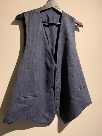 Gilet de costume vintage à rayure XXL Homme beschikbaar voor biedingen