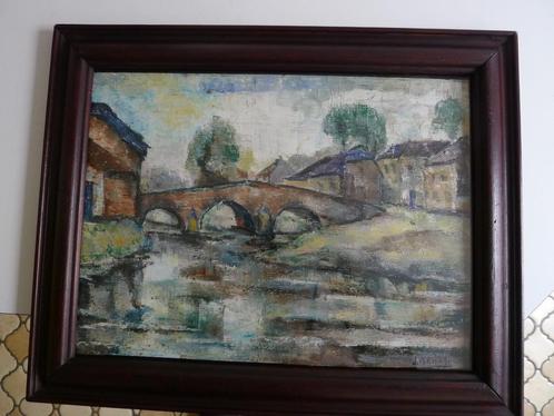 HSP Jean VERVISCH, Antiek en Kunst, Kunst | Schilderijen | Modern, Ophalen of Verzenden