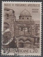 VATICAAN 1964 - Bezoek Paulus VI aan Jeruzalem - Yvert 395, Ophalen of Verzenden, Gestempeld