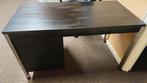 MEWAF bureau. Zwart bovenblad. 4 schuiven., Huis en Inrichting, Ophalen, Gebruikt, Bureau
