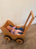 Houten poppenwagen - loopwagen, Kinderen en Baby's, Ophalen, Zo goed als nieuw