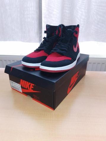 Air Jordan 1 Retro High Flyknit Bred, Enlèvement ou Envoi, Air Jordan, Comme neuf, Baskets