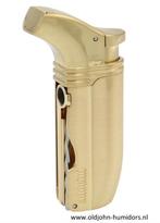 ADORINI  PUROSO JET FLAME SIGAARAANSTEKER VERGULD sas02, Verzenden, Nieuw, Aansteker