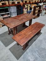 Vintage tafel met bankje, Ophalen