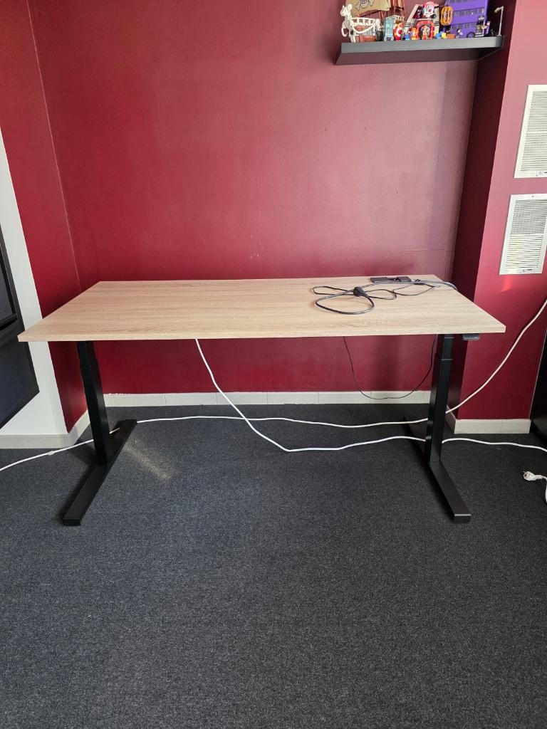 UP elektrisch verstelbare zit-sta bureau 160x80 (Pami), Ophalen, Zit-sta bureau, 160 cm, In hoogte verstelbaar