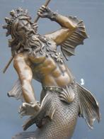 statue en bronze signé NEPTUNE dieu de la mer, Antiquités & Art, Enlèvement, Bronze