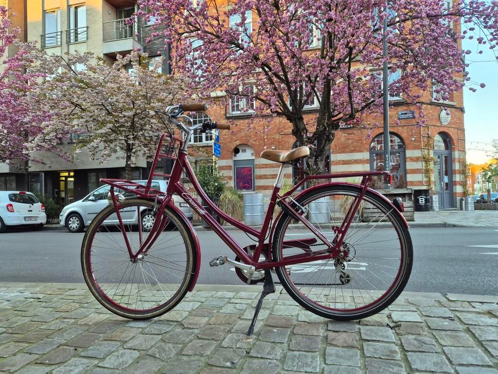 Damesfiets - Granville - bordeaux/rood, Fietsen en Brommers, Ophalen, Versnellingen