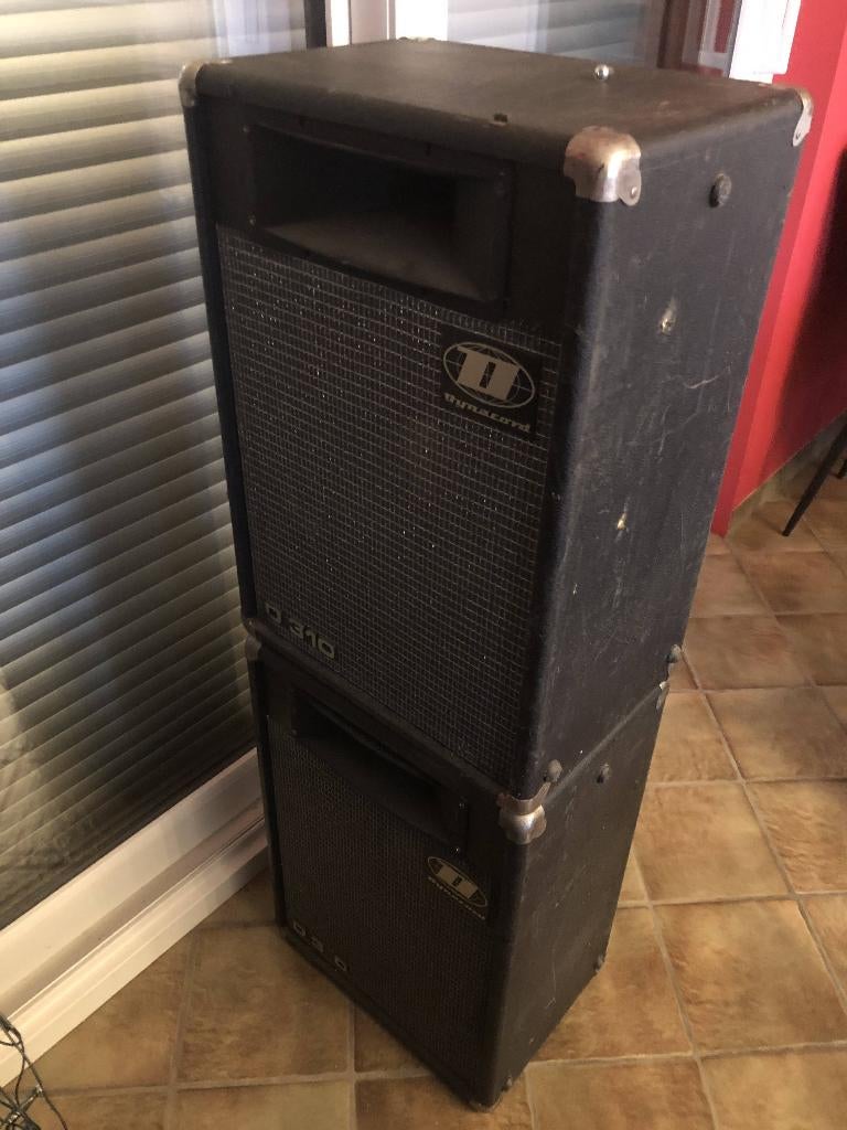 Paire enceintes vintage Dynacord D310A – Made in Germany, Enlèvement