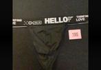 Zwarte herenstring, Kleding | Heren, Ondergoed, Verzenden, Zwart, Slip