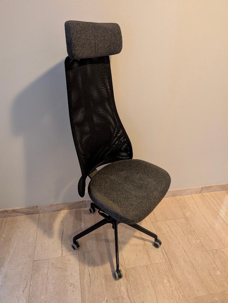 IKEA JÄRVFJÄLLET bureaustoel, Huis en Inrichting, Bureaustoelen, Ophalen, Gebruikt, Grijs, Bureaustoel