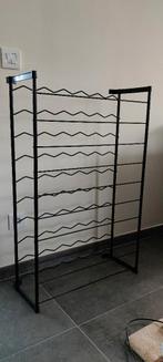 2 metalen wijnrekken voor elk 50 flessen, Ophalen, Gebruikt, 25 flessen of meer, Metaal