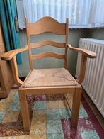 ARMSTOEL IN MASSIEF HOUT, Antiek en Kunst, Ophalen