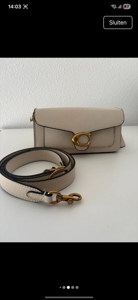 coach handtas, Ophalen, Zo goed als nieuw