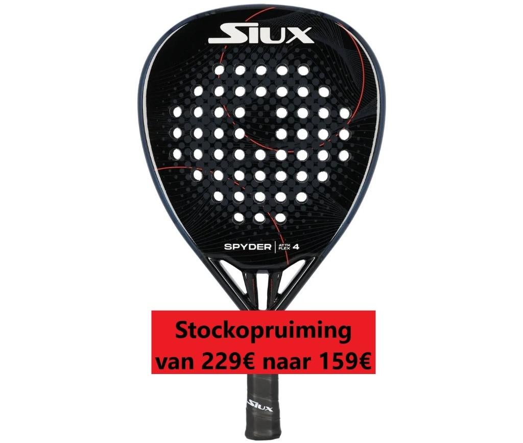 nieuwe Siux Spyder ATTK flex 4 padel racket, Ophalen of Verzenden, Nieuw, Padelracket