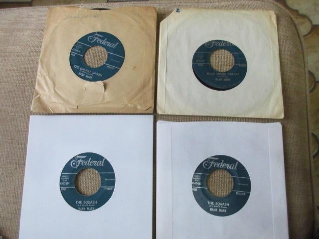 Bundle 4 x Hank Marr op Federal VG+, Gebruikt, 7 inch, Single, Ophalen of Verzenden