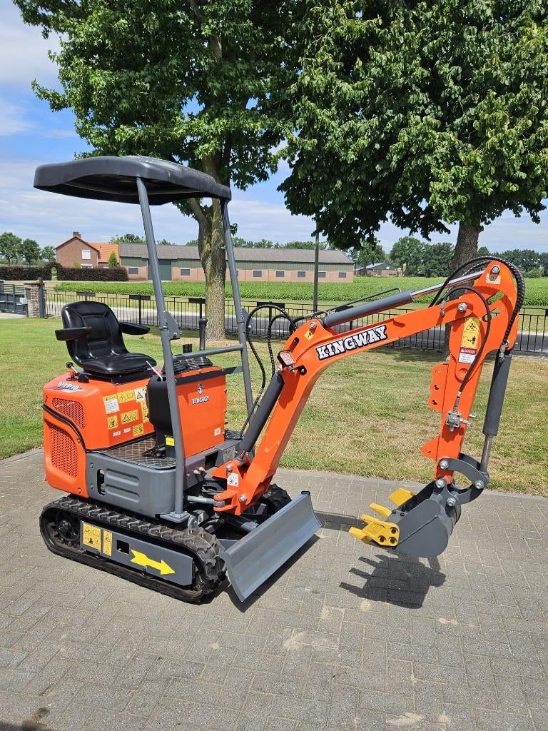 Mini-excavatrice Mini Pelle Digger Kingway VIP10 de 80cm, Articles professionnels, Envoi, Excavatrice
