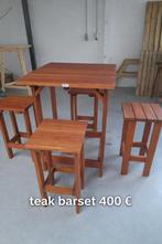 Nieuw hardhouten teak barset, Tuin en Terras, Tuinsets en Loungesets, Ophalen