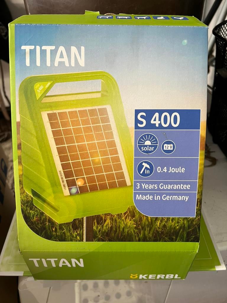 Titan s 400 - schrikdraadapparaat met zonnepaneel, Ophalen of Verzenden, Nieuw