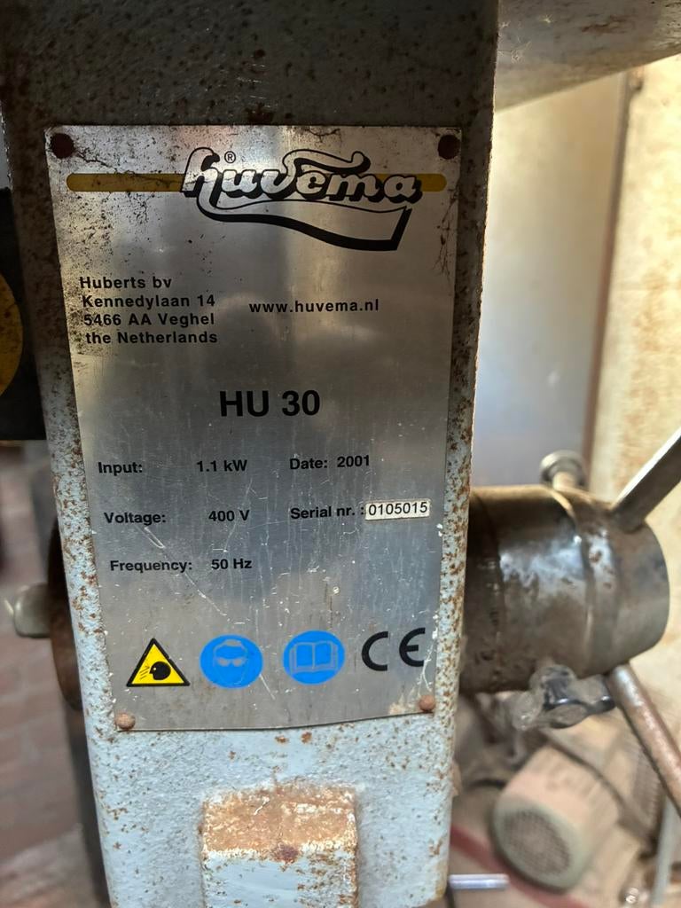 Kolomboor Huvema, Ophalen, Gebruikt, Kolomboormachine