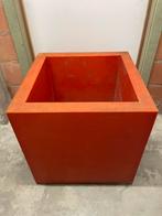 Polyester bloembak  HxBxL: 70cm x 70cm x 70cm, Tuin en Terras, Ophalen, Kunststof, Gebruikt, Vierkant