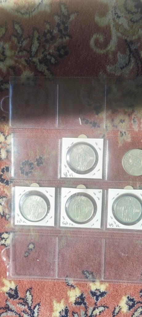 Belgische 100 frank zilveren, Ophalen, Munten