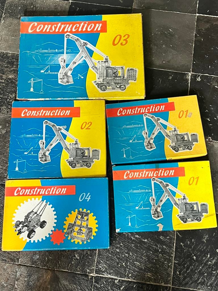 5 bouwdozen Construction, Verzamelen, Speelgoed, Gebruikt, Ophalen of Verzenden