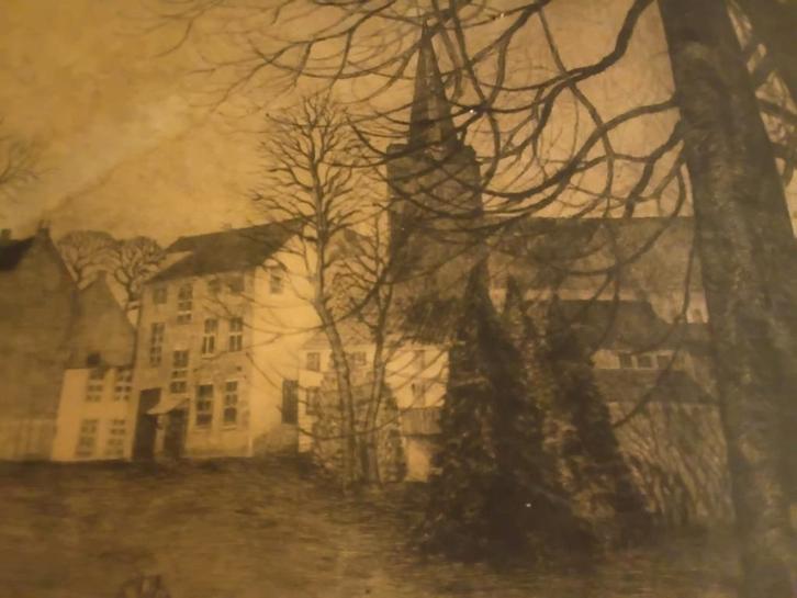 Gravure ancienne signée Tutino Alberto (bon à tirer), Antiquités & Art, Art | Peinture | Classique