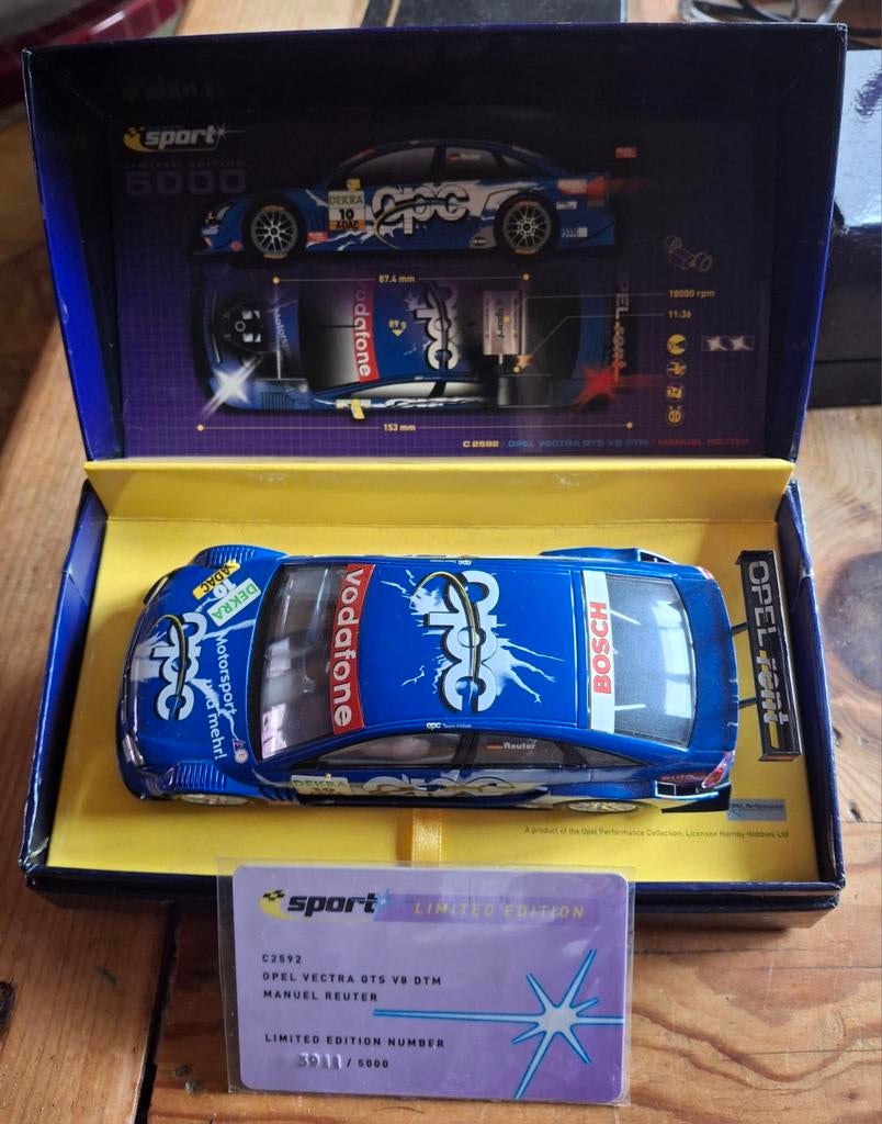 Scalextric C2592A Opel Vectra GTS V8 DTM, Hobby en Vrije tijd, Modelauto's | 1:24, Motor, Ophalen of Verzenden