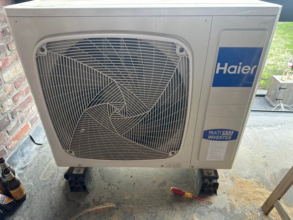 Installation de la climatisation Haier terminée, Electroménager, Climatiseurs, Comme neuf, Climatisation murale, 60 à 100 m³, 3 vitesses ou plus